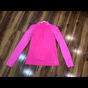 Neon pink zip up